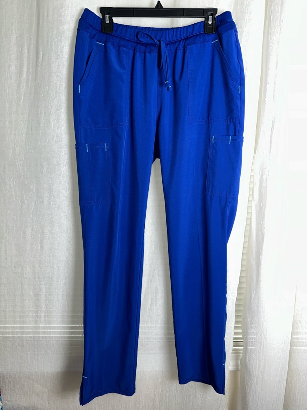 Scrubstar M Royal Electric Blue Cargo Scrub Pants